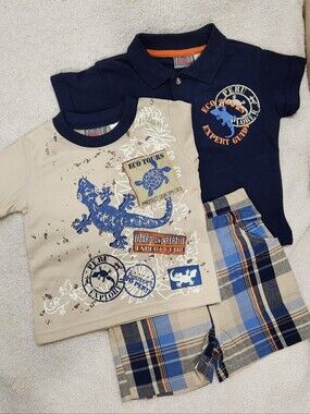 Little Rebels - Boys' 3-pc Lizard Short Set